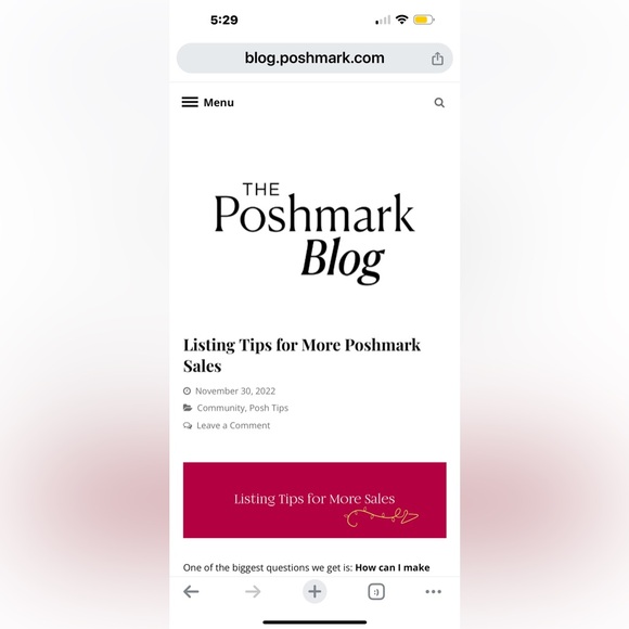 Other - Listing Tips for More Poshmark Sales